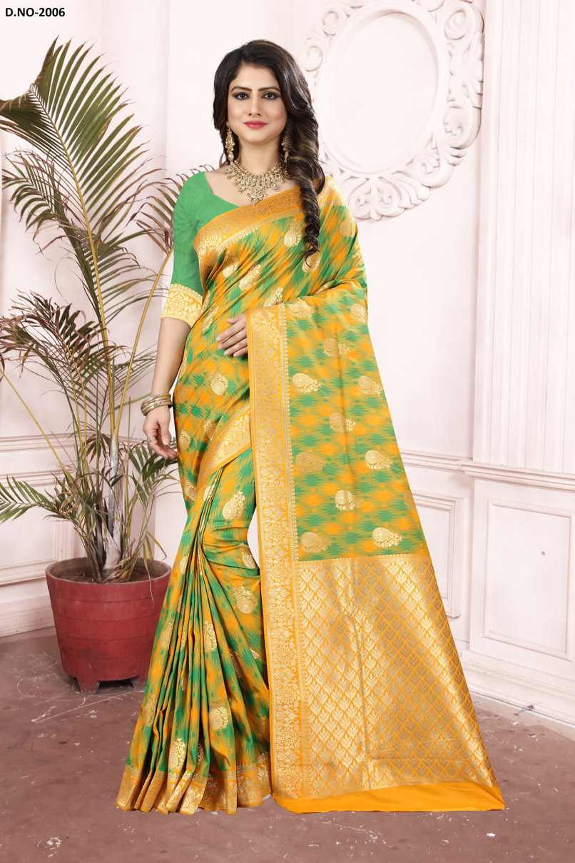 Aashirwad Vol-1 kalamkari Design Rapier Jacquard Saree Aashirwad Vol-1 kalamkari Design Rapier Jacquard Saree